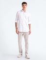 Flying Machine Windowpane Check Cotton Shirt