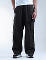 Flying Machine Relaxed Fit Solid Cargos