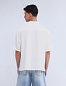 Flying Machine Oversized Twill Solid Shirt