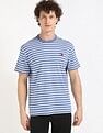 Tommy Hilfiger Logo Striped Regular-Fit Cotton T-Shirt