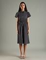 Tommy Hilfiger Cotton Spread Collar Shirt Dress