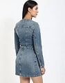 Tommy Hilfiger Cotton V-Neck Denim Dress