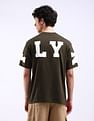 Flying Machine Typography Print Relaxed Fit T-Shirt