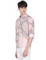 Flying Machine Motif Print Cotton Shirt