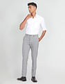 Arrow Newyork Tartan Check Dobby Trousers