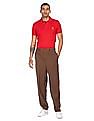 U.S. Polo Assn. Ribbed Collar Cotton Polo Shirt