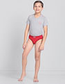 USPA Innerwear Boys Mid Rise Cotton Spandex OKB01 Briefs - Pack Of 3