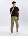Calvin Klein Jeans Relaxed-Fit Solid Mid Rise Trousers