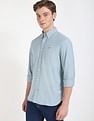 Tommy Hilfiger Solid Regular-Fit Cotton Shirt
