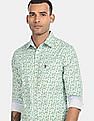 U.S. Polo Assn. Spread Collar Cotton Printed Casual Shirt