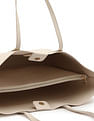 Tommy Hilfiger Textured Cream PU Totes