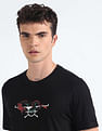 Flying Machine Dragon Logo Cotton T-Shirt