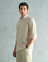 Arrow Cotton Linen Slim Fit Shirt