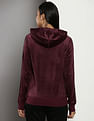 Calvin Klein Brand Tape Solid Hooded Sweatshirt
