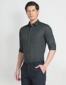 Arrow Tonal Windowpane Dobby Formal Shirt