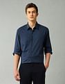 Arrow Newyork Textured Manhattan Slim Fit Shirt
