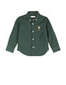 U.S. Polo Assn. Kids Boys Cotton Linen Solid Shirt