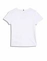 Tommy Hilfiger Kids Girls Logo Slim-Fit Cotton T-Shirt