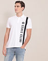 U.S. Polo Assn. Vertical Stripe Embroidered Logo Polo Shirt