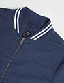 Arrow Sport Stand Neck Knitted Bomber Jacket