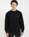 Calvin Klein Jeans Embroidered Logo Relaxed-Fit Cotton Sweatshirt