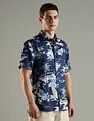 Tommy Hilfiger Printed Regular Fit Linen Shirt