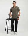 Calvin Klein Solid Pique Cotton Polo Shirt