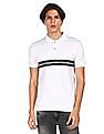 Flying Machine Ribbed Collar Brand Tape Polo Shirt