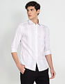 Flying Machine Vertical Stripe Slim Fit Shirt