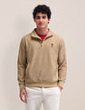 U.S. Polo Assn. Textured High Neck Regular Sweatshirt