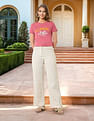 U.S. Polo Assn. Women Regular Fit Brand Printed T-Shirt