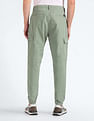 Flying Machine Mid Rise Solid Cargo Utility Trousers