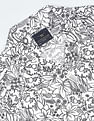 Flying Machine Floral Print Cuban Collar Shirt