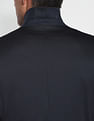 Arrow Patterned Knit Polyester Slim Fit Blazer