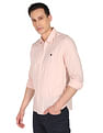 AD by Arvind Spread Collar Solid Cotton Casual Shirt