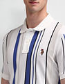 U.S. Polo Assn. Denim Co. Muscle Fit Vertical Striped Polo Shirt