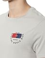 AD by Arvind Crew Neck Solid Cotton T-Shirt