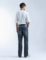 Flying Machine Cobain Loose Fit Whiskered Jeans