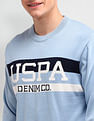 U.S. Polo Assn. Denim Co. Brand Printed Regular Fit Sweater