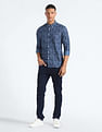Flying Machine Button-Down Collar Floral Shirt