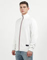Tommy Hilfiger Tipped Cotton Zip Through Sweater
