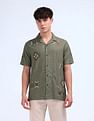 Flying Machine Regular Fit Patterned Knit Shirt
