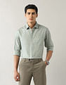 Arrow Glen Checked Manhattan Slim Fit Shirt