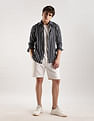 Calvin Klein Jeans Vertical Stripes Slim Fit Woven Shirt