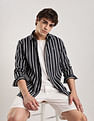 Calvin Klein Jeans Vertical Stripes Slim Fit Woven Shirt