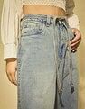 Flying Machine Women K-Street X Baggy Balloon Fit Belt Tie Up Jeans