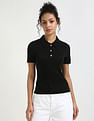 Tommy Hilfiger Solid Slim-Fit Lyocell Polo T-Shirt