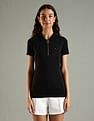 Tommy Hilfiger Solid Regular Fit Cotton Polo T-Shirt