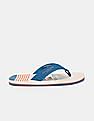 U.S. Polo Assn. Men V-Strap Striped Leon Flip Flops