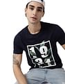 AD by Arvind Crew Neck Graphic Print Cotton T-Shirt